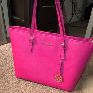 Hot pink Michael Kors purse